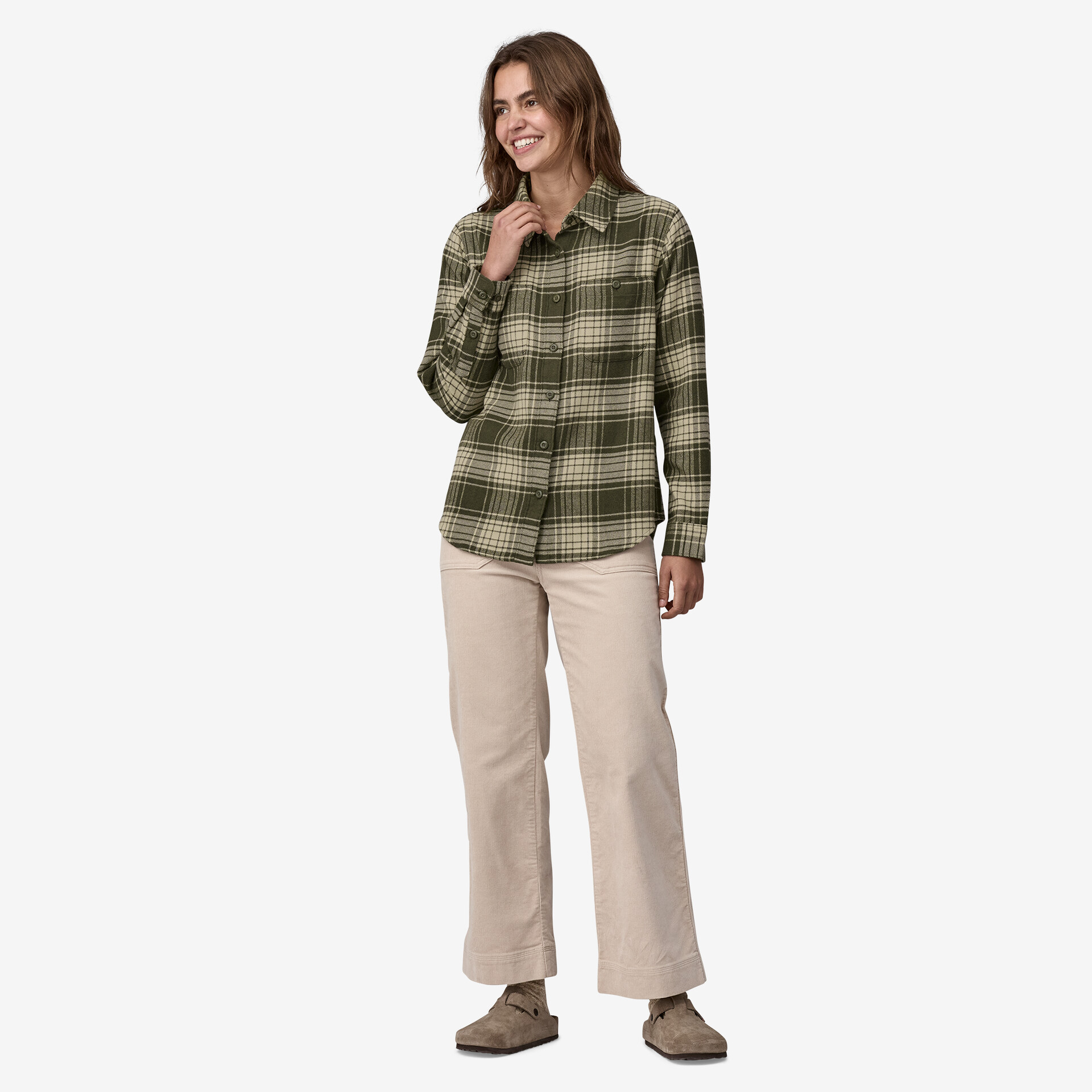 Pine Needle Green Fjord Flannel Shirt